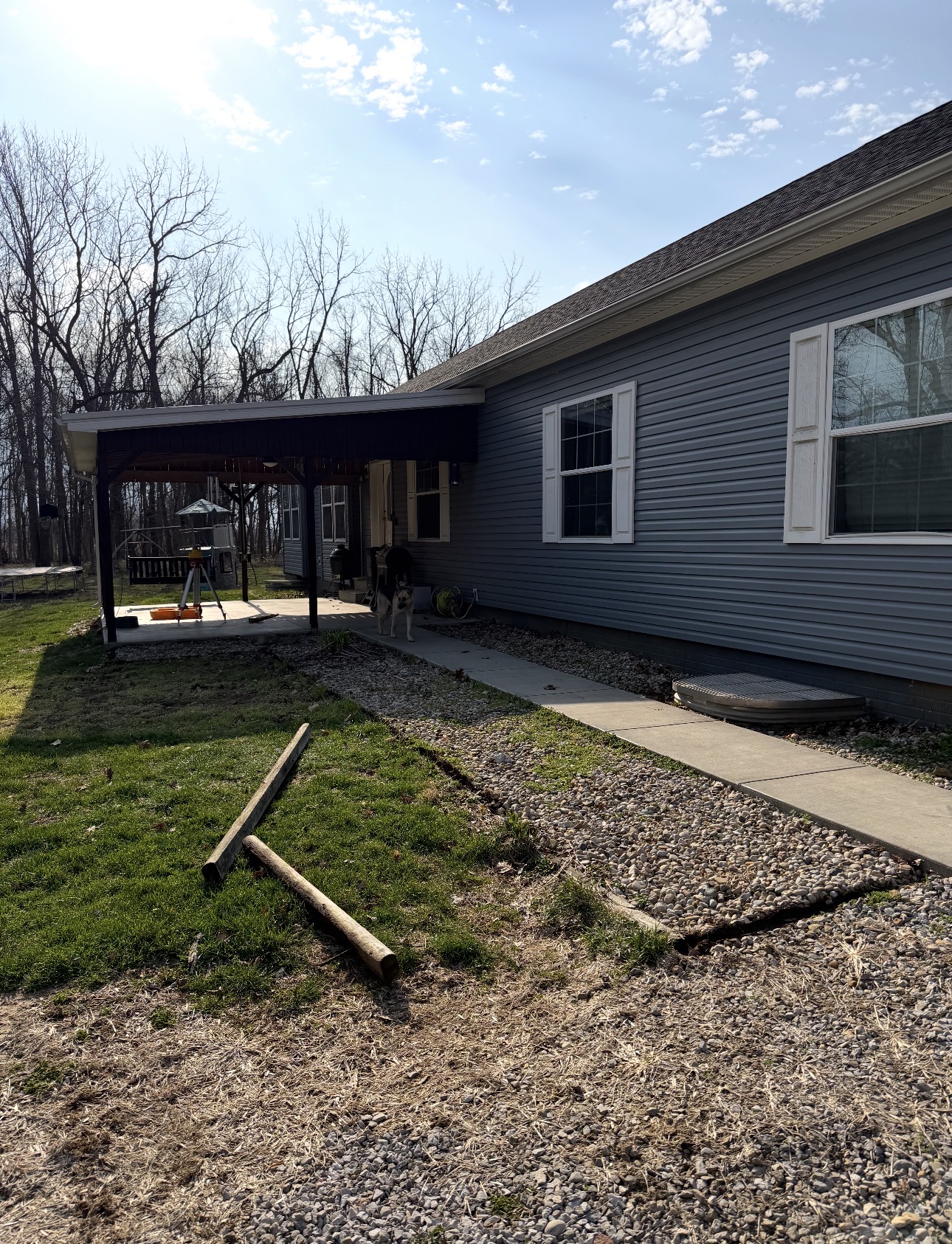 Before — original yard